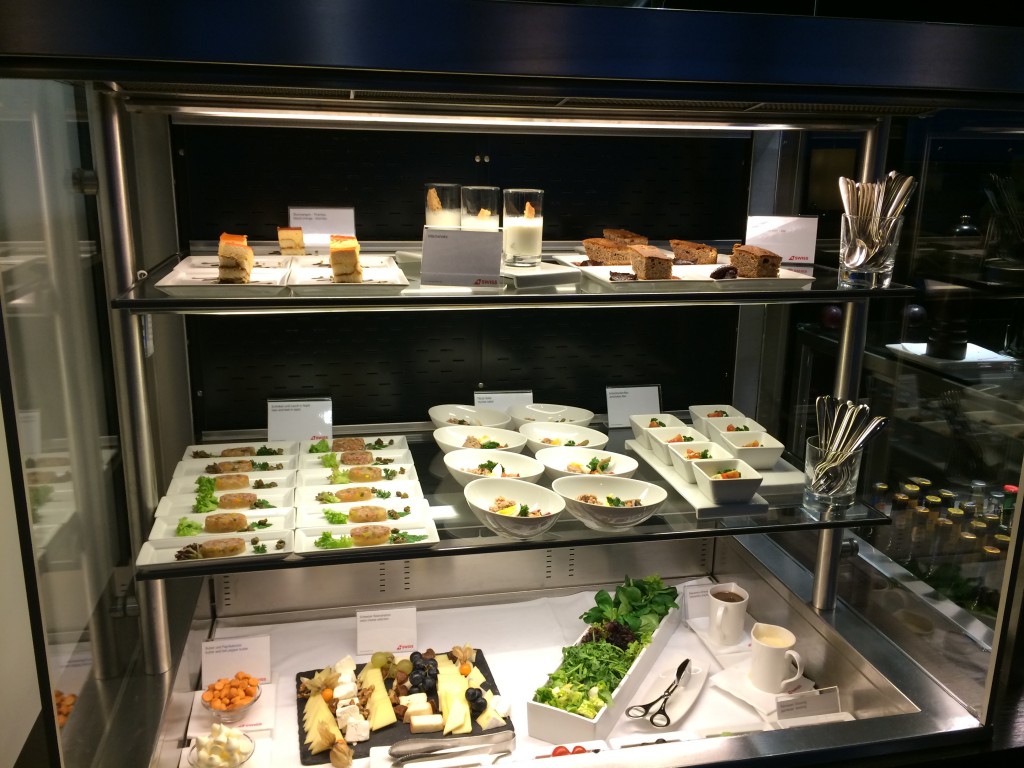 SWISS First Class Lounge Buffet