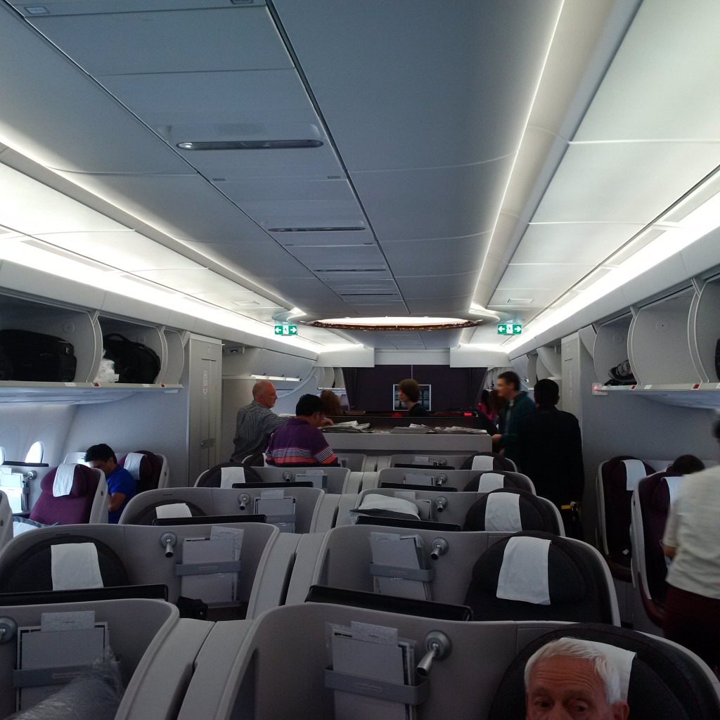 Qatar Airways Business Class auf der Airbus A350