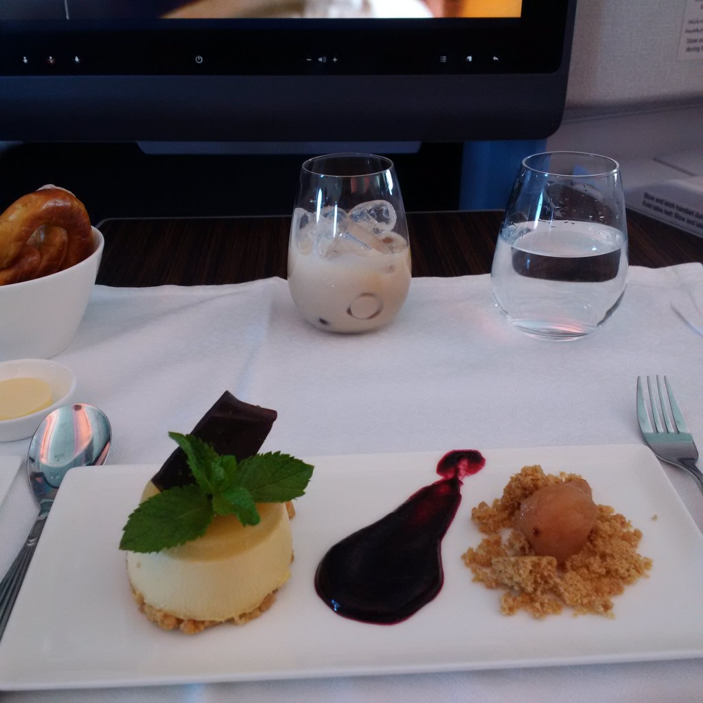 Qatar Airways Business Class Dessert