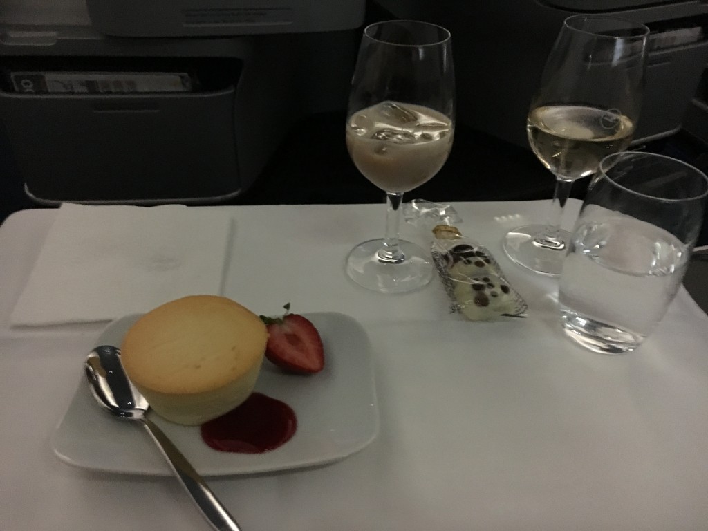 Lufthansa Business Class Dessert