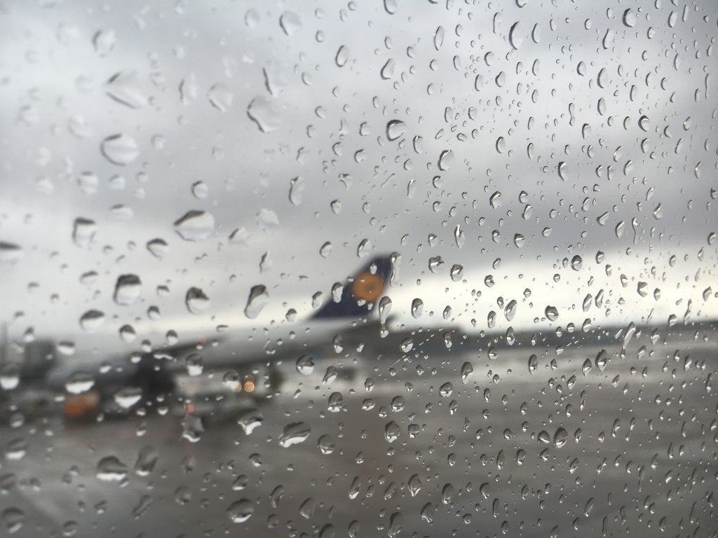 Landung in Frankfurt nach dem Lufthansa Business Class Flug