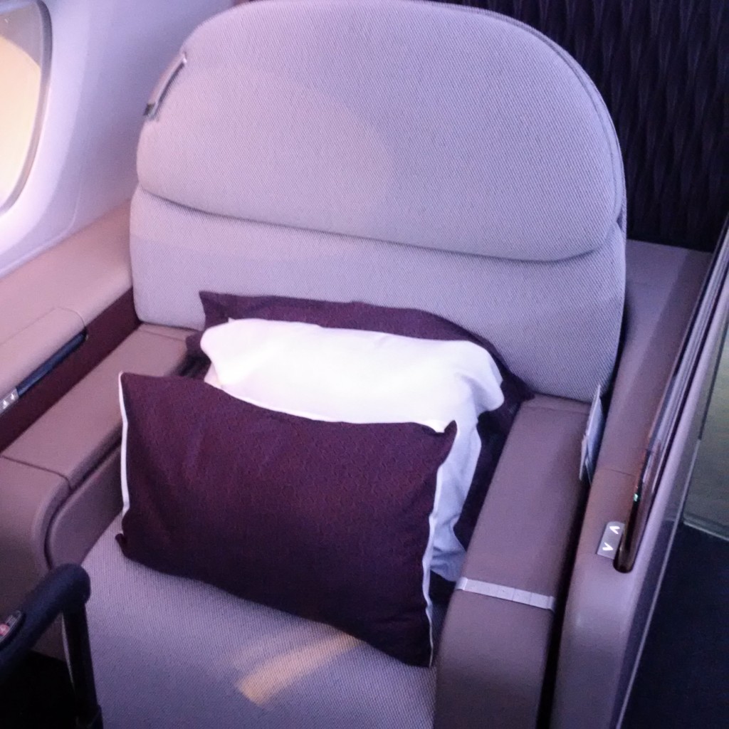 Qatar Airways First Class - Sitz