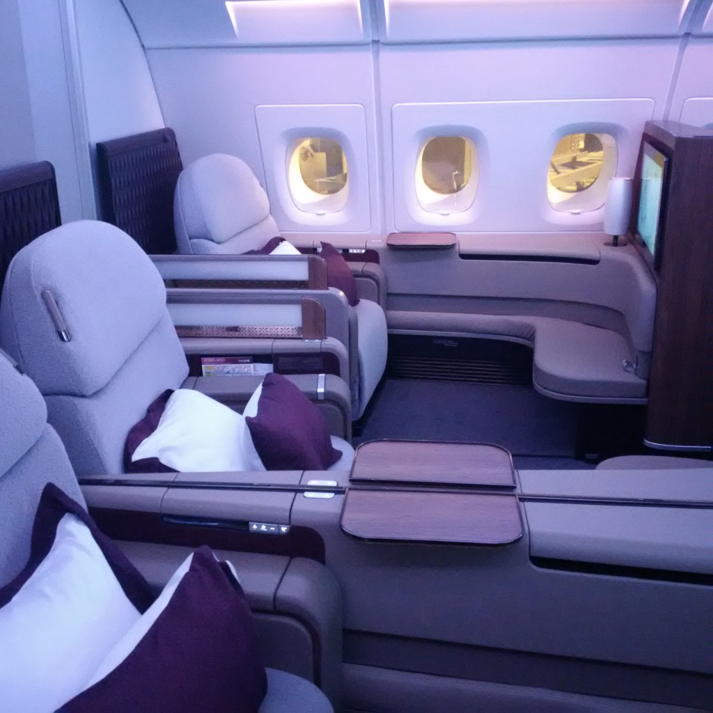 Qatar Airways First Class - Kabine
