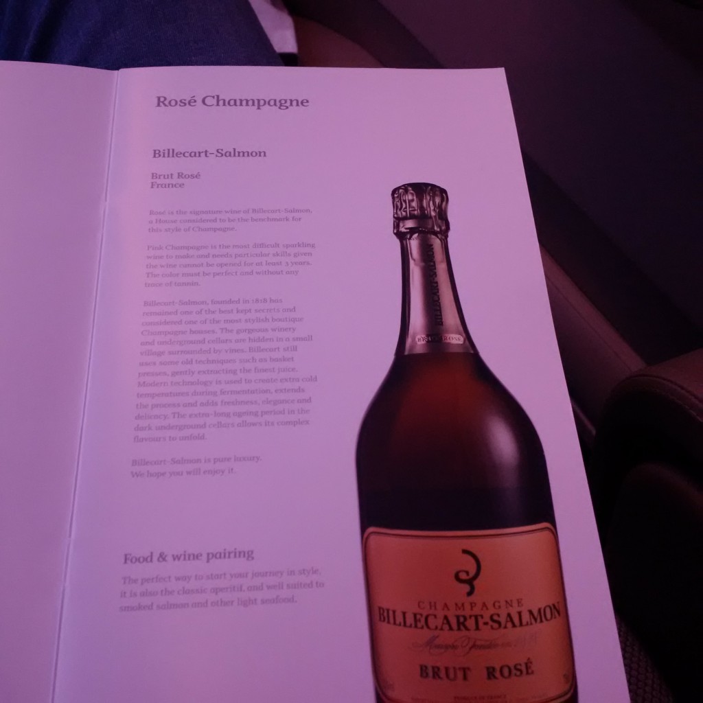 Qatar Airways First Class - Champagner