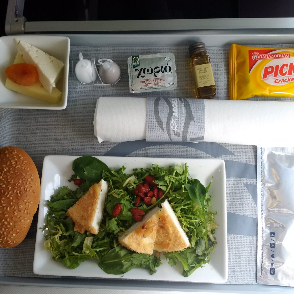 Aegean Airlines Business Class Vorspeise
