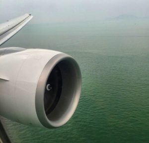 Turkish Airlines Business Class- Anflug auf Hongkong