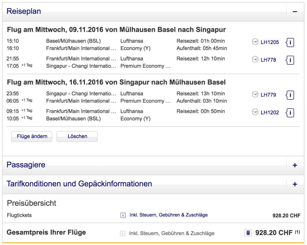 Lufthansa Premium Economy Class Angebote