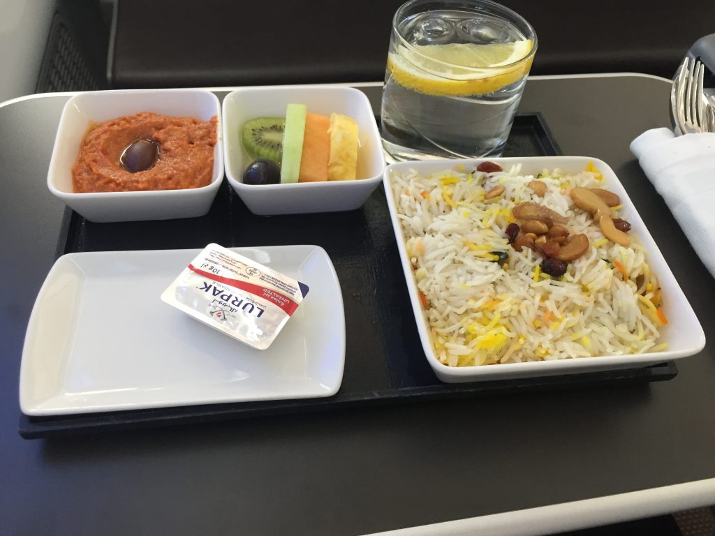 Oman Air Business Class - Catering