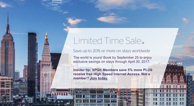 SPG Limited Time Sale