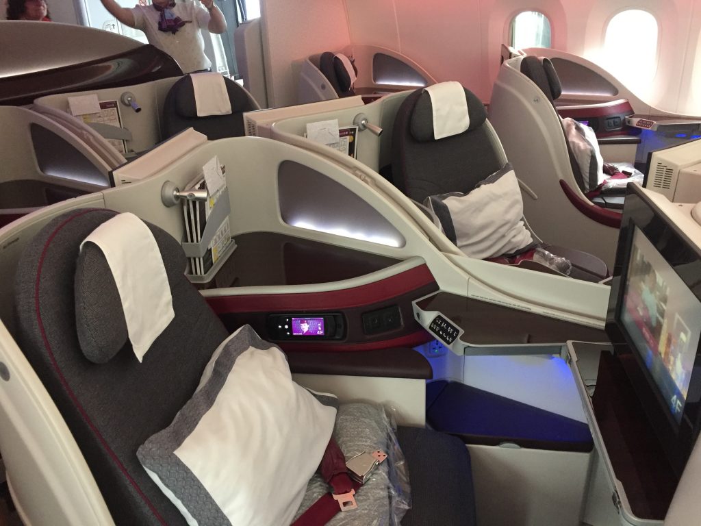 Qatar Airways Business Class - Sitzanordnung