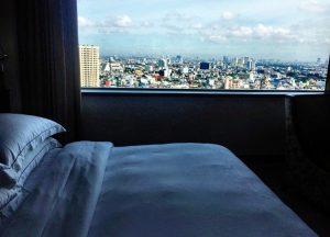 Millennium Hilton Bangkok Panorama Suite Schlafzimmer