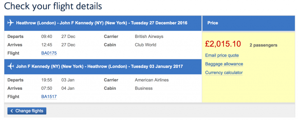 British Airways Black Friday Sale