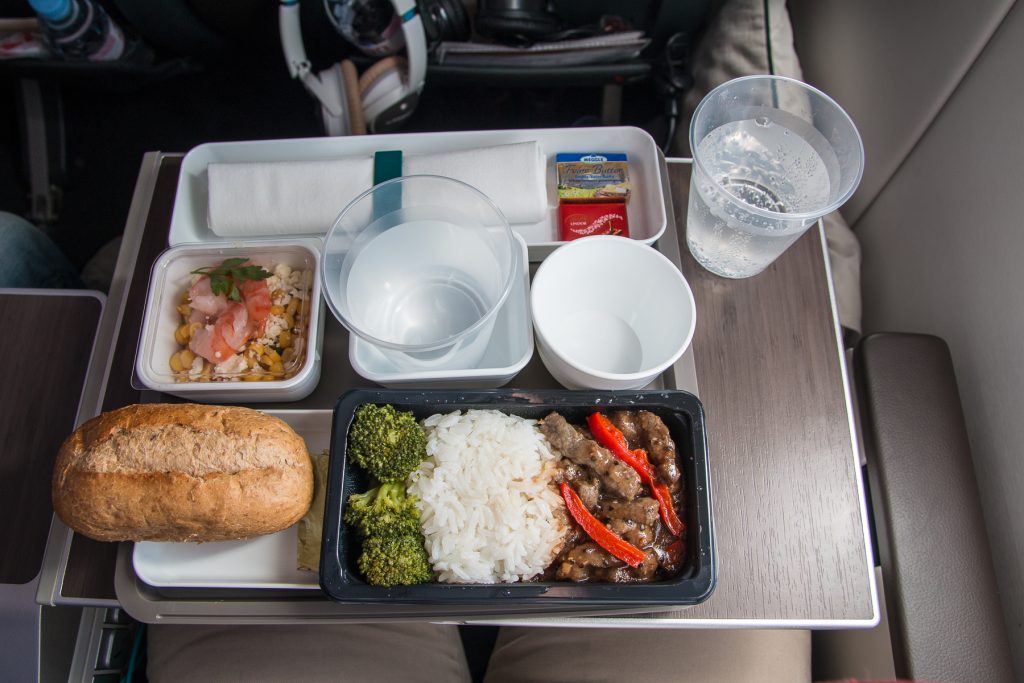Cathay Pacific Premium Economy Class Catering