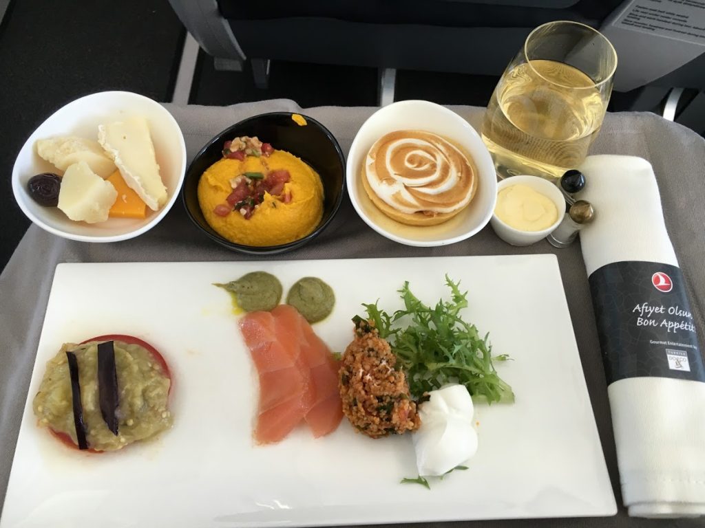 Turkish Airlines European Business Class Catering