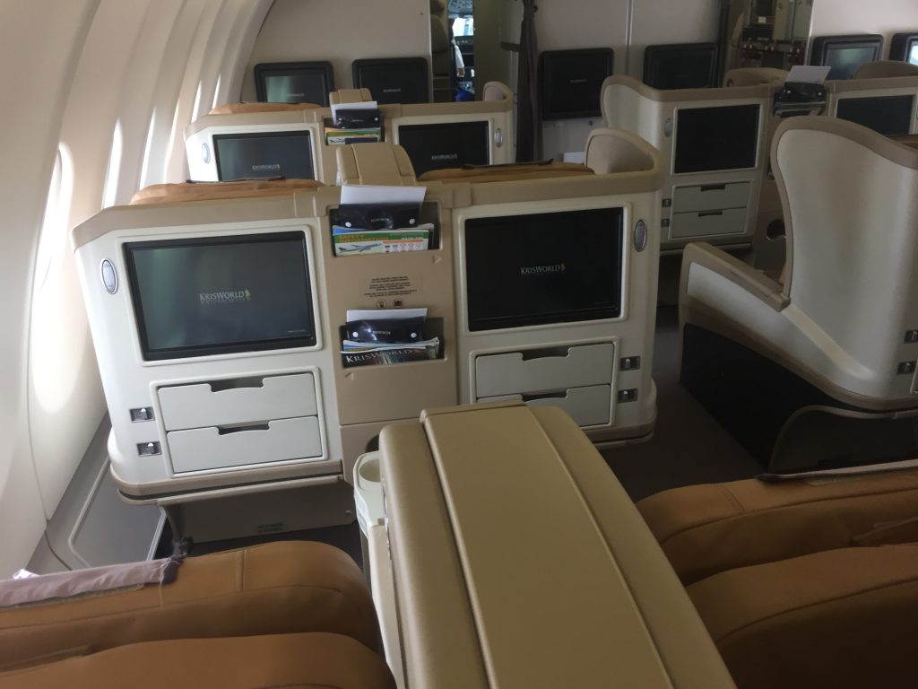 Singapore Airlines Regional Business Class - Kabine