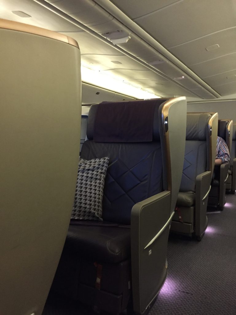 Singapore Airlines Business Class Kabine