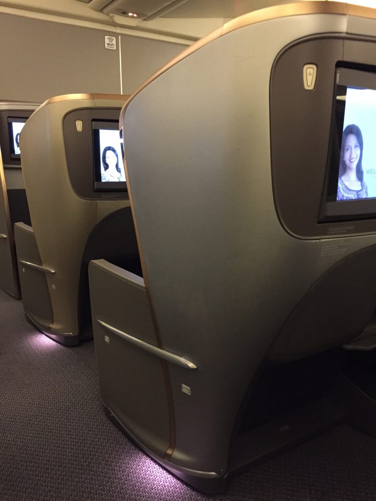 Singapore Airlines Business Class Sitz