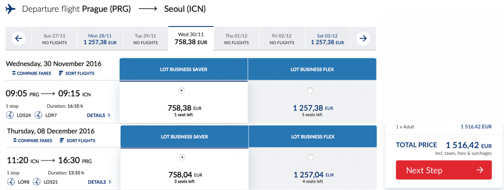 Lufthansa Statusmeilen nach Seoul sammeln