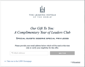 Leaders Club Status kostenlos