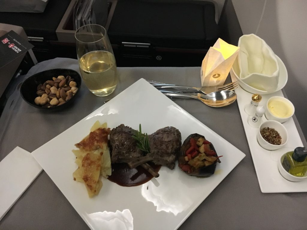 Turkish Airlines Business Class Hauptgericht