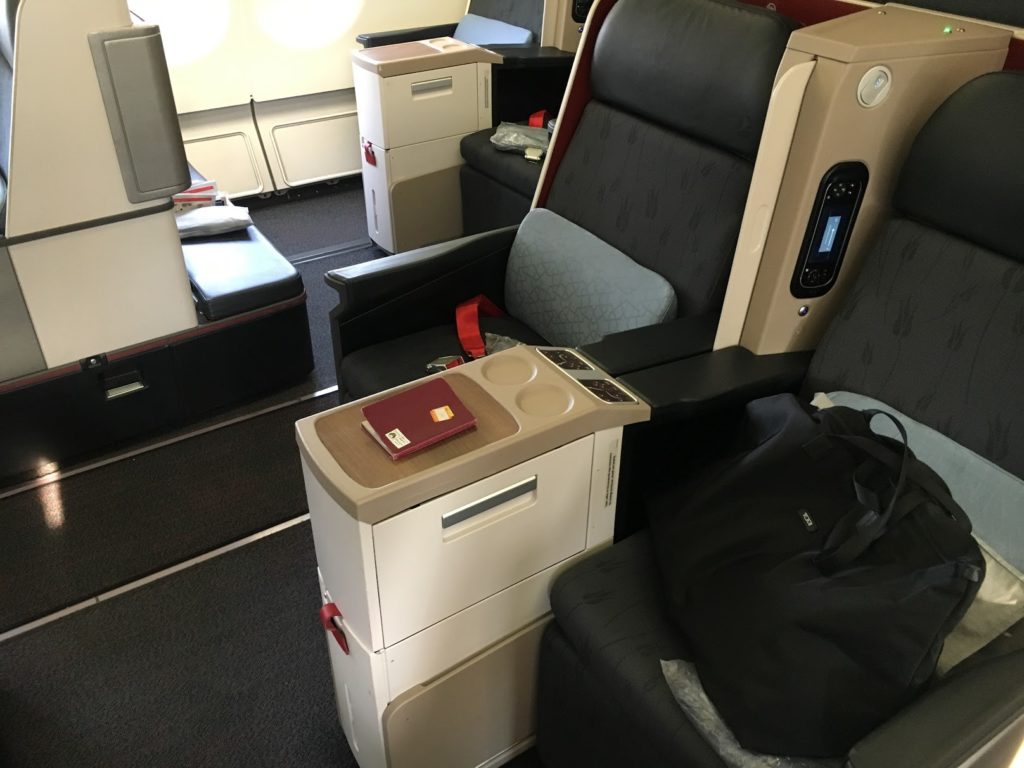 Turkish Airlines Business Class Sitz