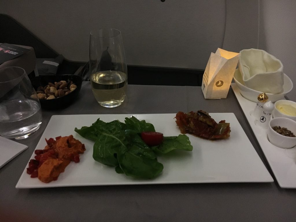 Turkish Airlines Business Class Vorspeise