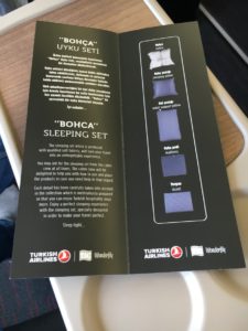 Turkish Airlines Business Class A330 Turn Down Service
