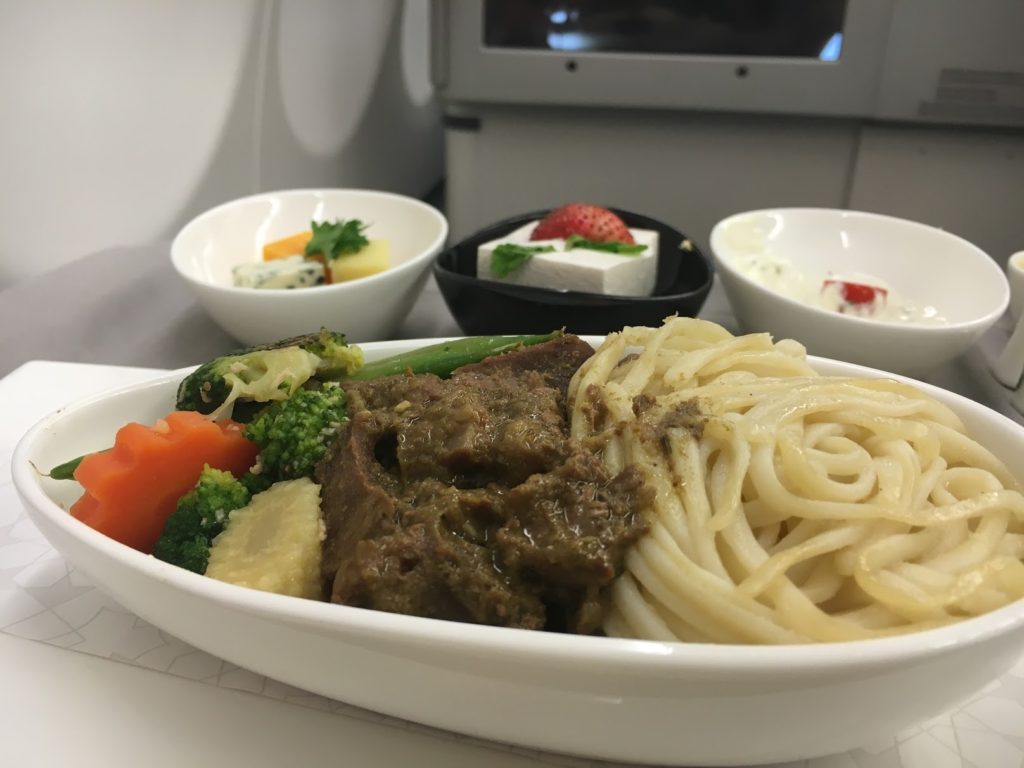 Turkish Airlines Business Class Lamb Tagine