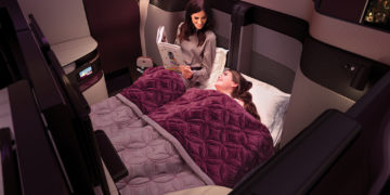 Qatar Airways QSuite Doppelbett