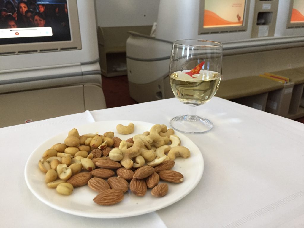 Air India Business Class Catering