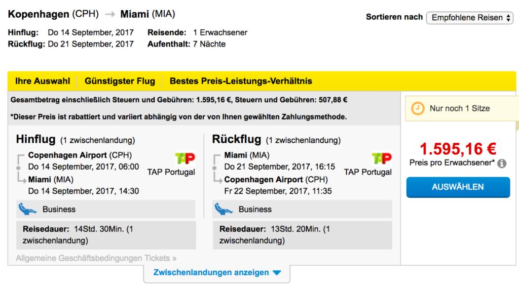 Lufthansa Statusmeilen sammeln TAP 