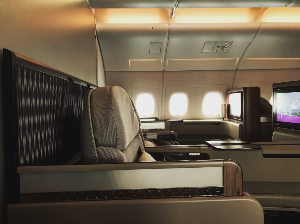 Qatar Airways First Class Kabine