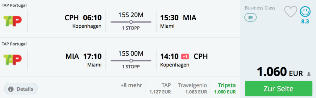 TAP Business Class Angebote