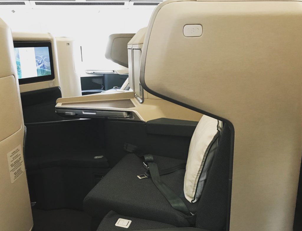 Cathay Pacific Business Class A350 Sitz