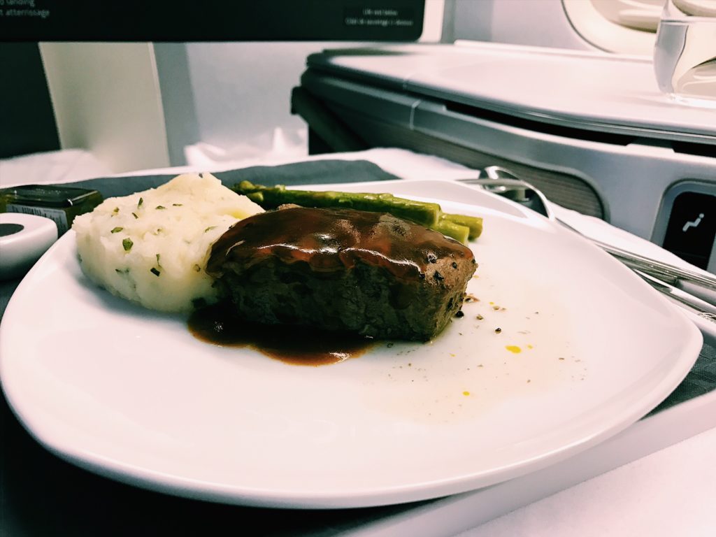 Air Canada Boeing 777 Business Class Beef