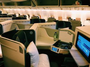 Air Canada Boeing 777 Business Class Kabine