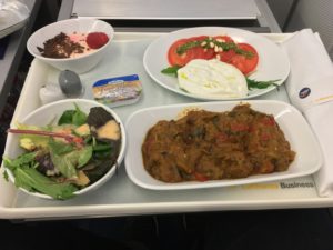 Lufthansa Business Class Mittelstrecke Catering