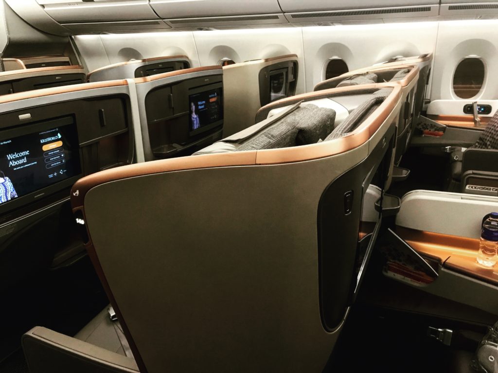 Singapore Airlines Business Class Kabine