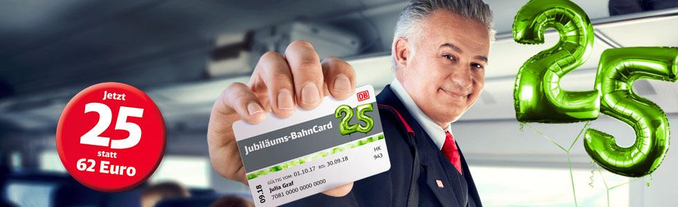 Jubiläums-BahnCard 25