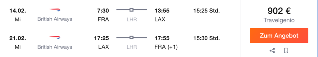 Günstige Premium Economy Class Flüge in die USA