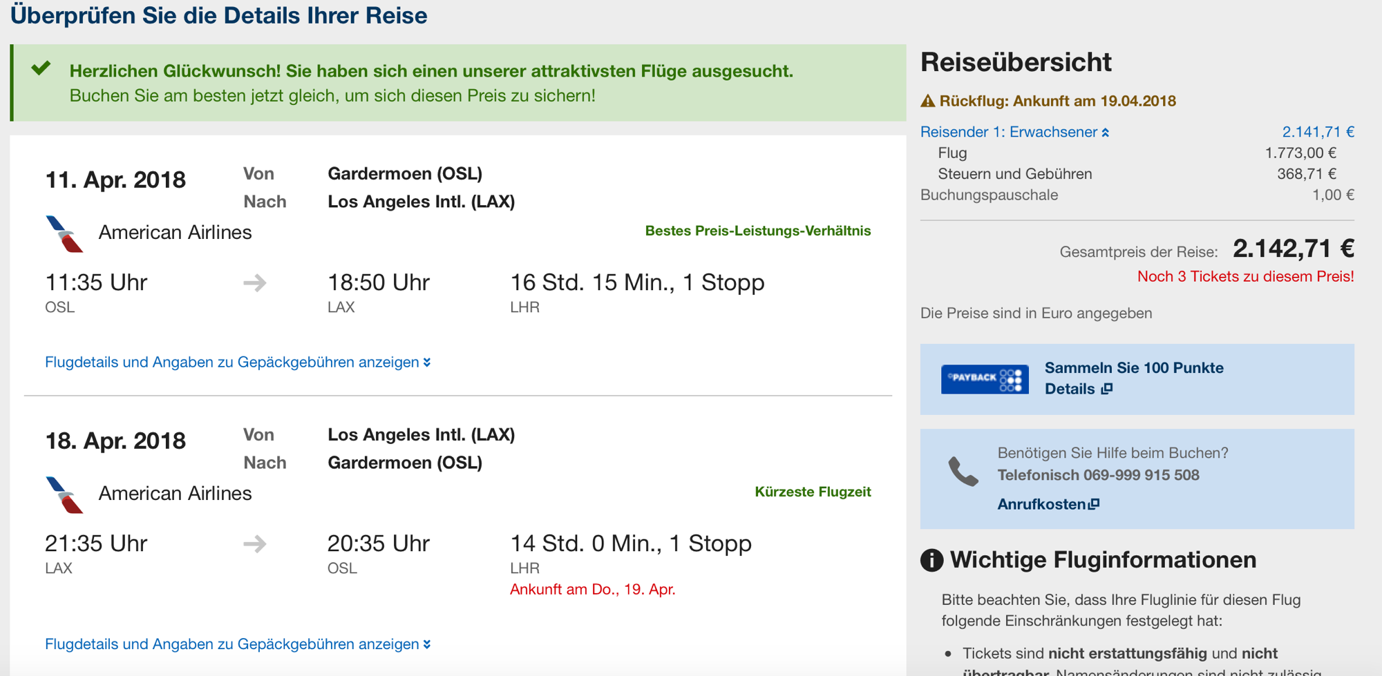 Günstig First Class in die USA fliegen