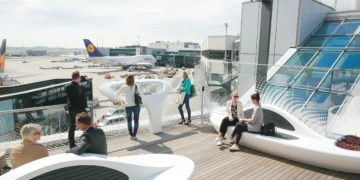 Neue Dachterrasse am Frankfurt Airport