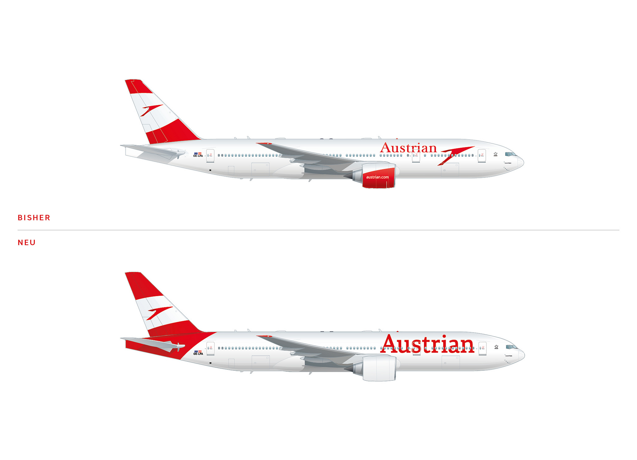 Neuer Markenauftritt bei Austrian Airlines