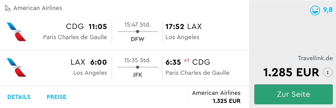 Günstige Business Class Flüge nach Los Angeles