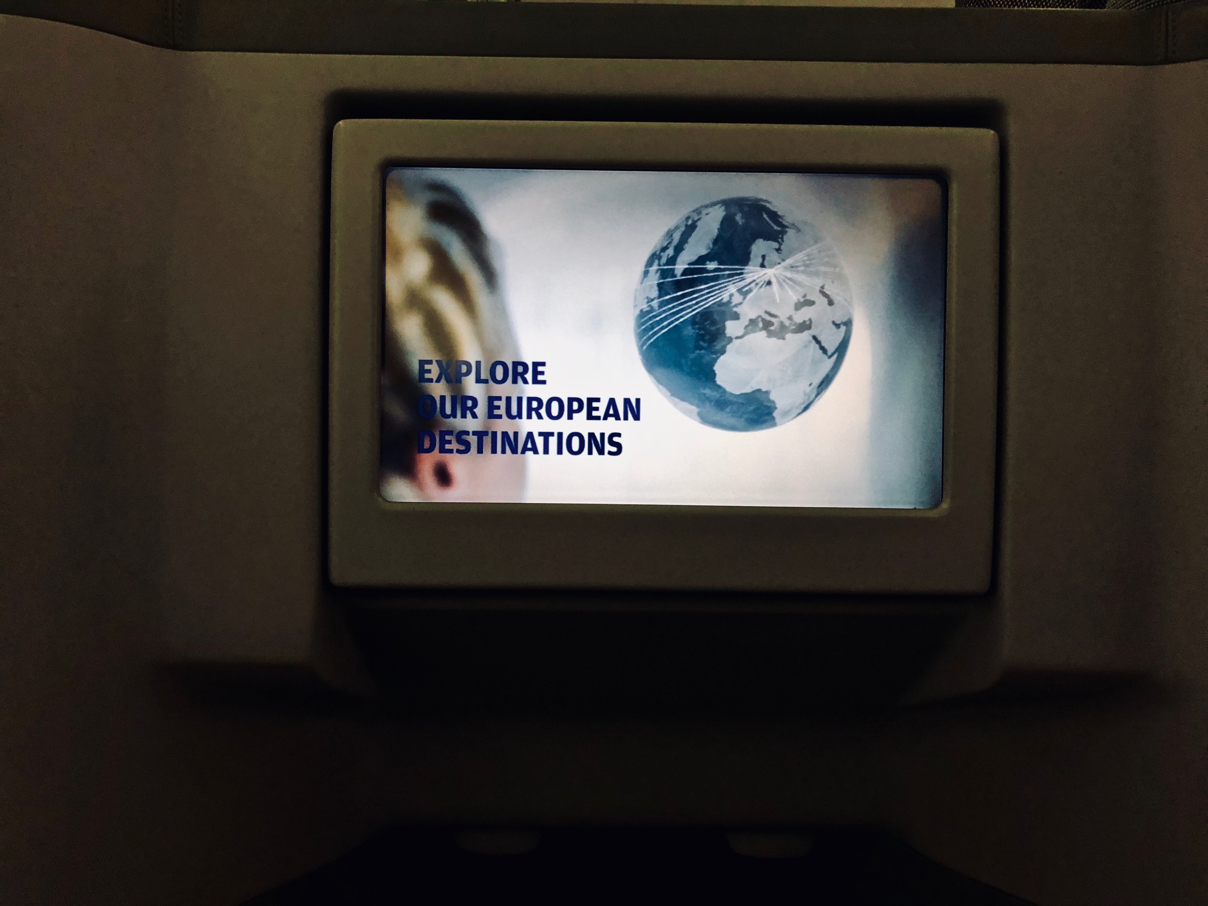 Finnair Business Class A330 screen