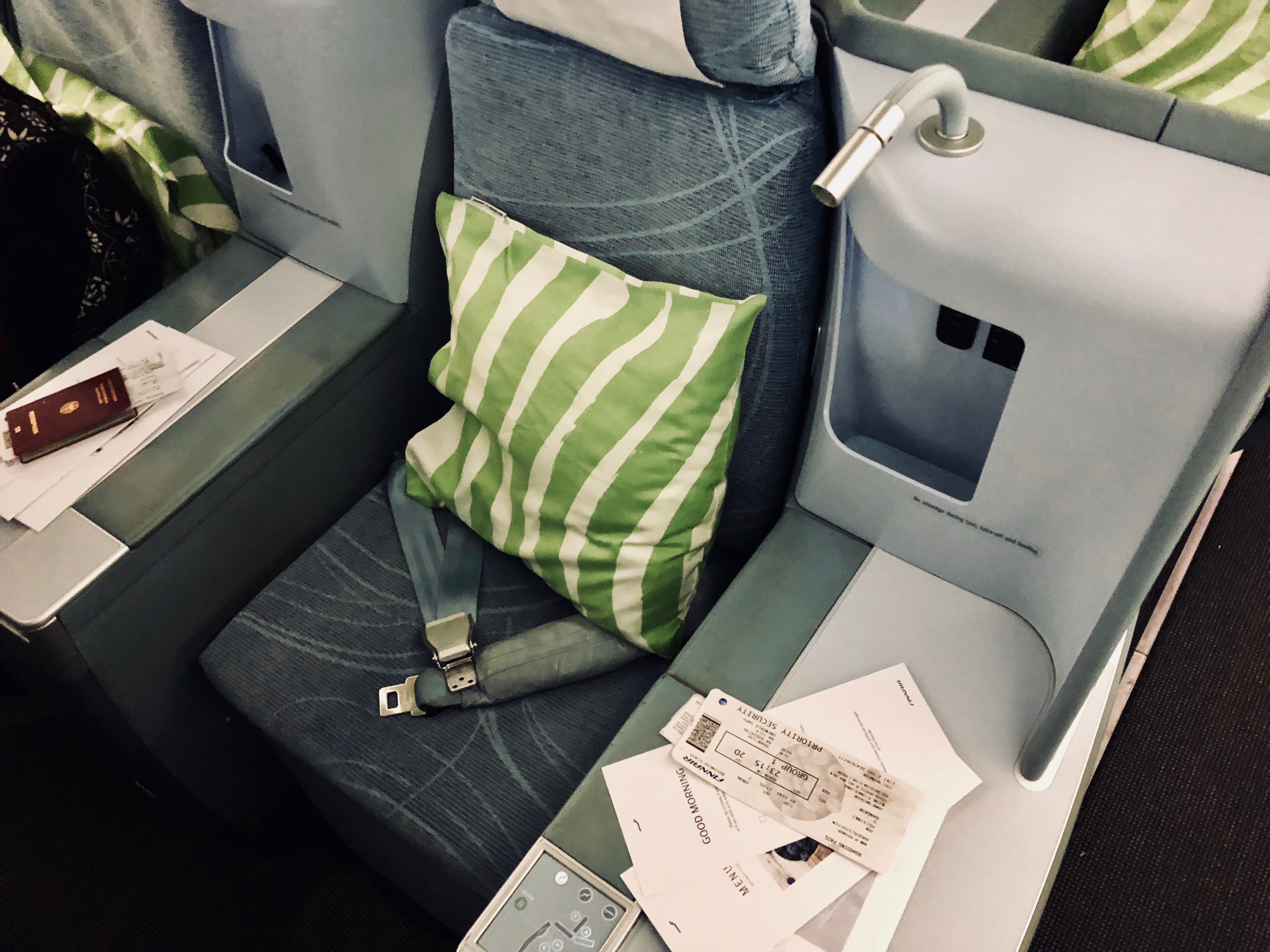 Finnair Business Class A330 seat