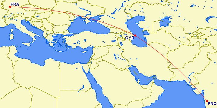 Der schlechteste Flug der Welt Frankfurt - Pune