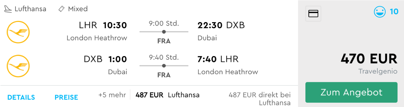Lufthansa Premium Economy Class Angebote