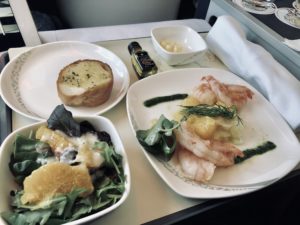 Air China Business Class Review Boeing 777 Lunch