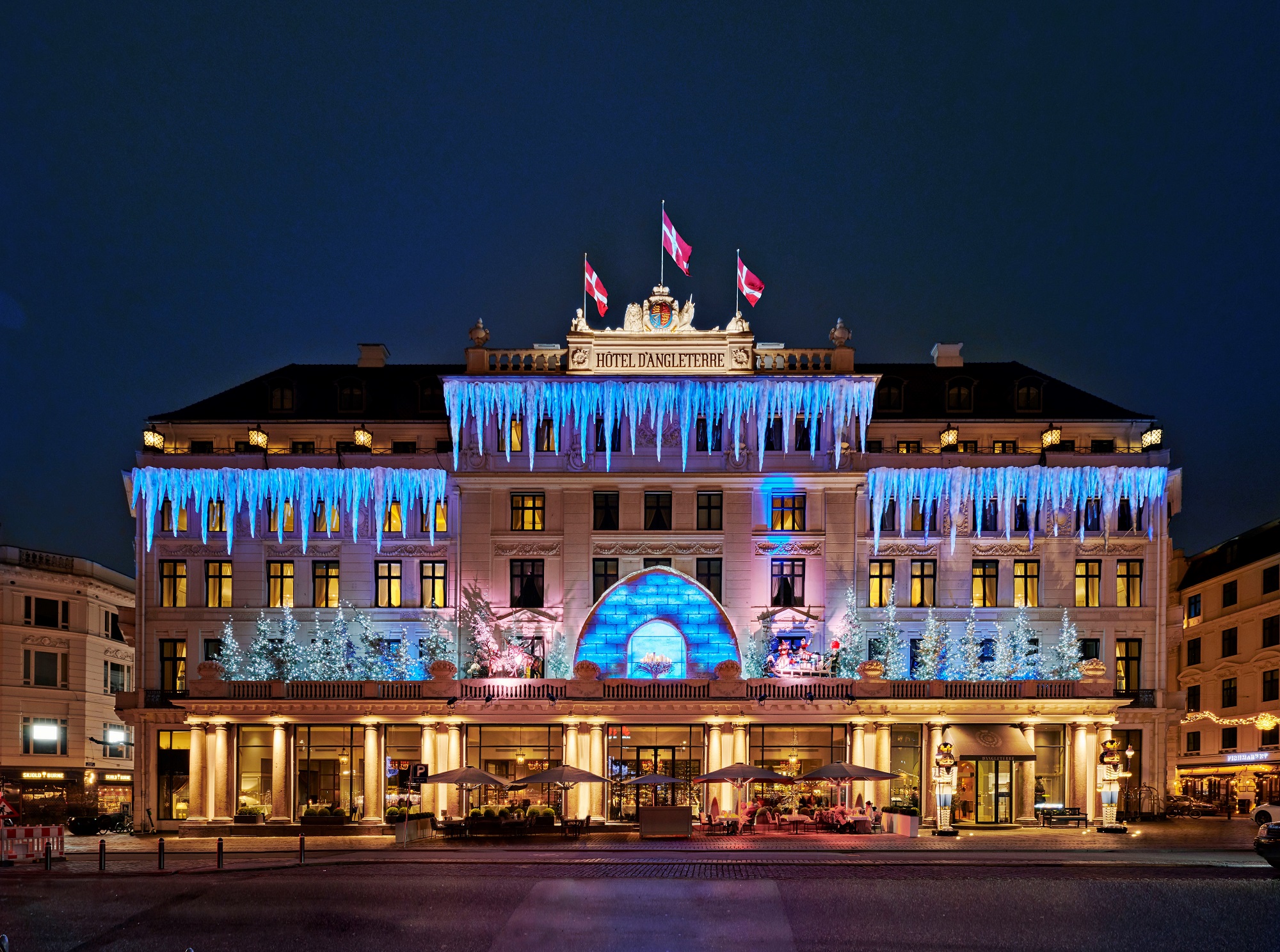 Отель где. Англетер Копенгаген. Hotel d'Angleterre. Гостиница Англетер в Копенгагене. Hotel d'Angleterre Рождество.